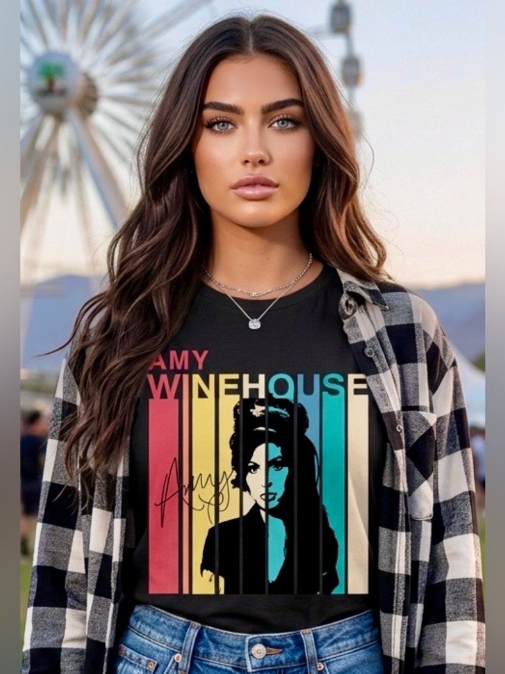 Amy Winehouse NWOT Graphic Short Sleeve Tee - Black S